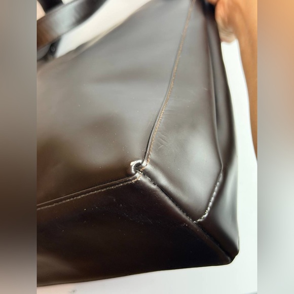 Salvatore Ferragamo Brown Matte Leather Shoulder Bag - Picture 10 of 14